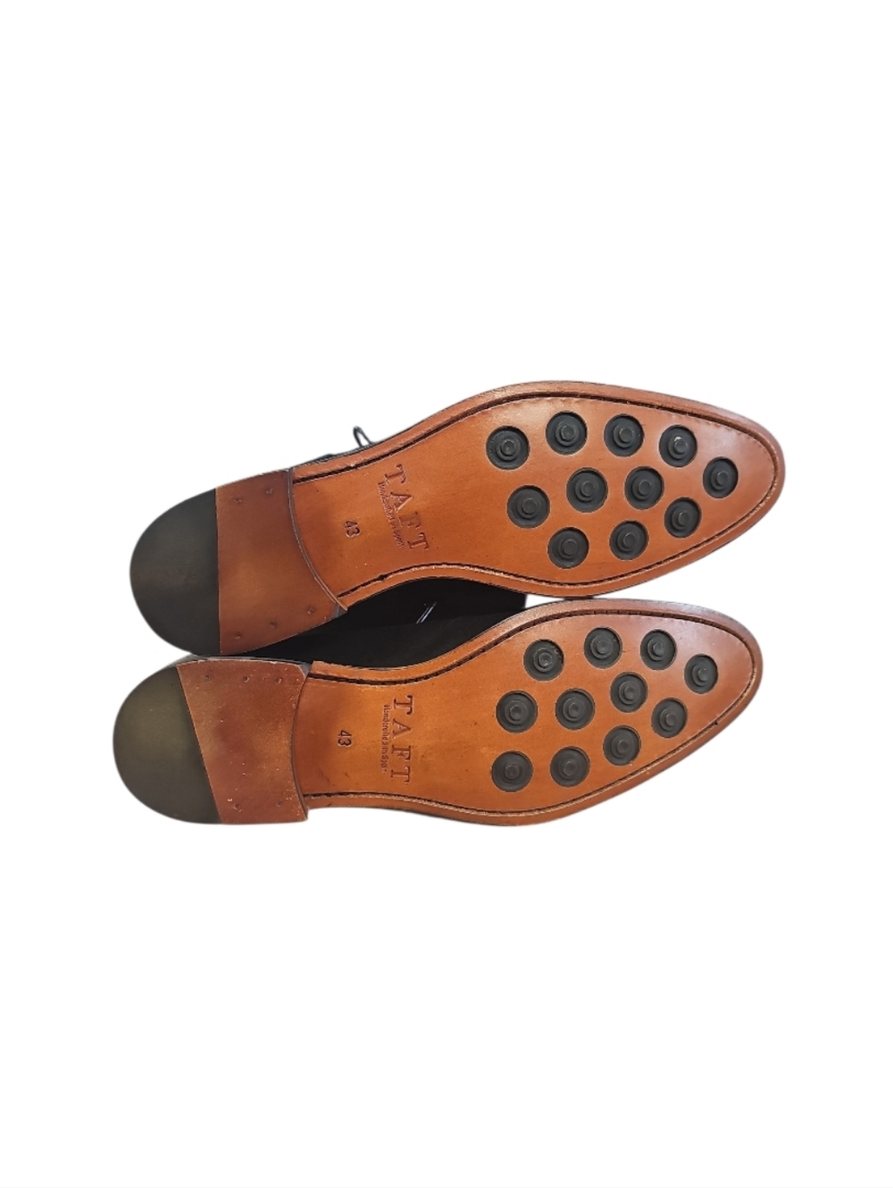 NEW TAFT Classic Black Men's Cap-Toe Oxford Dress Shoes - Picture 6 of 8
